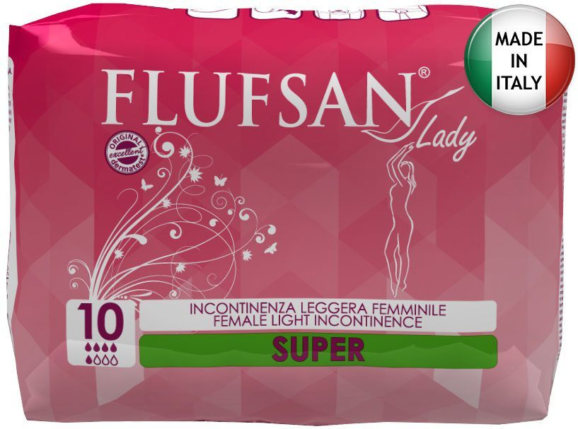 Прокладки женские урологические FLUFSAN Lady Super 10 шт, послеродовые, прокладки женские ночные, гиппоаллергенные #1