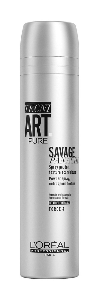 Loreal professional Tecni.art спрей (Savage Panache Pure) сильной фиксации с пудровой текстурой без запаха #1