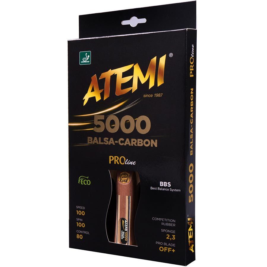 Ракетка для настольного тенниса ATEMI 5000 Pro Balsa-Carbon #1