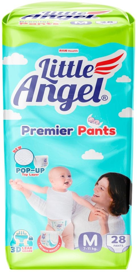 Подгузники-трусики Little Angel Premier 3 M 5-7кг 36-48см 28шт х2шт #1