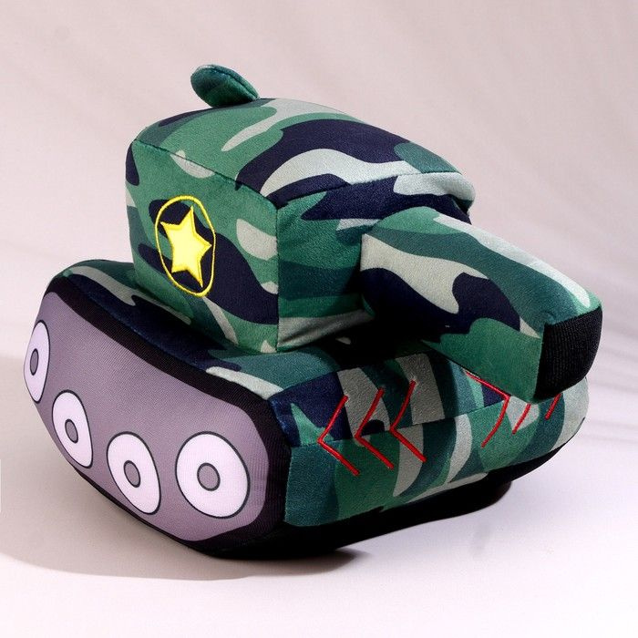 Мягкая игрушка танк Леопард зеленый М'яка іграшка танк Леопард зелений 32 см Копиця