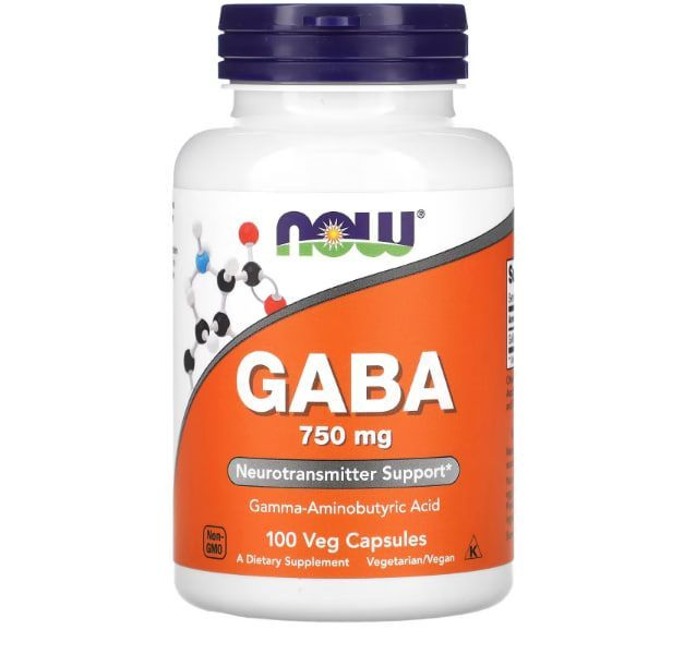 Now Foods GABA 750 мг 100 капсул #1