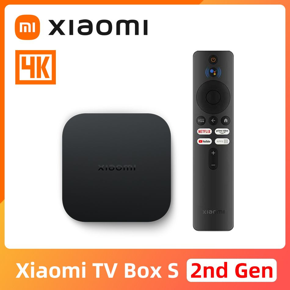 Медиаплеер Xiaomi Mi TV Box S 2nd Gen, microUSB, 3.5 мм, HDMI, Android  купить по низкой цене с доставкой в интернет-магазине OZON (932019451)