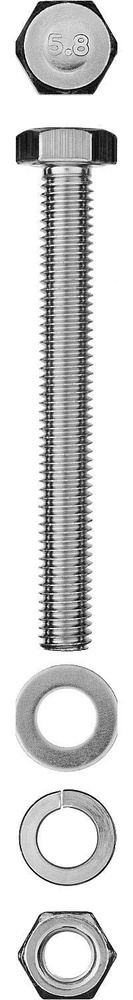 ЗУБР Болт M6 x 80 мм, 5 шт. #1