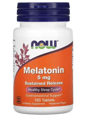 Now Foods Melatonin Sustained Release 5 мг 120 таблеток #1