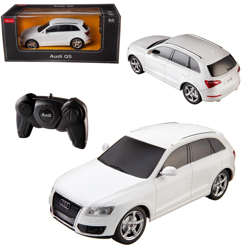 Машина р/у 1:24 AUDI Q5, 28,5х14х12см белая - купить с доставкой по  выгодным ценам в интернет-магазине OZON (373390387)