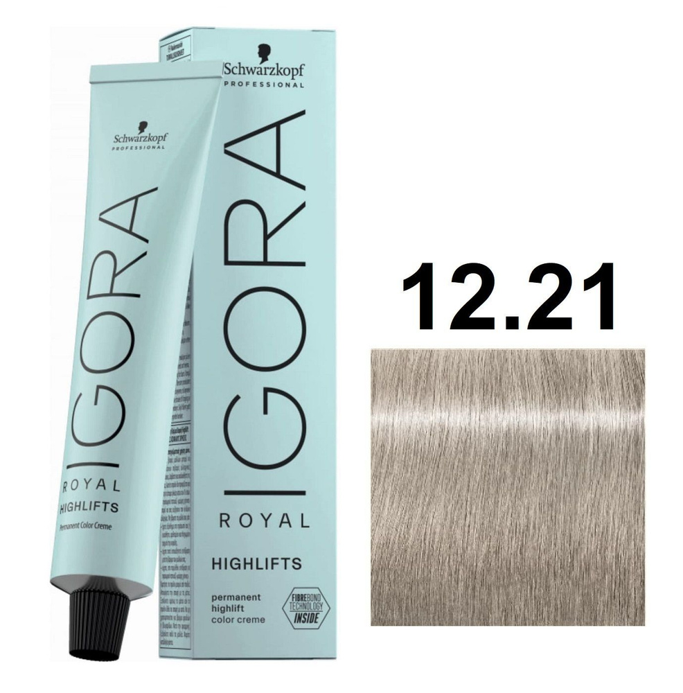 Schwarzkopf Professional IGORA Royal HighLift - КРЕМ-КРАСКА 12-21 60мл #1