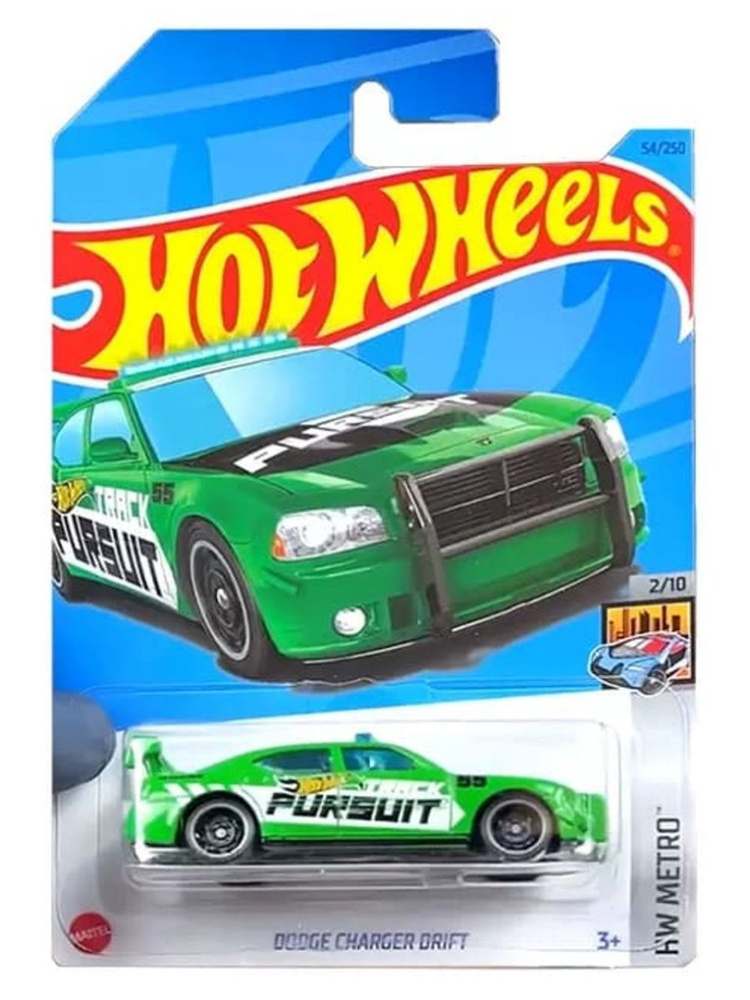 HKG92 Машинка металлическая игрушка Hot Wheels коллекционная модель DODGE CHARGER DRIFT зеленый  #1
