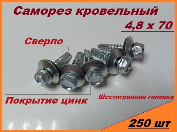 FIXER Саморез 4.8 x 70 мм 250 шт. #1