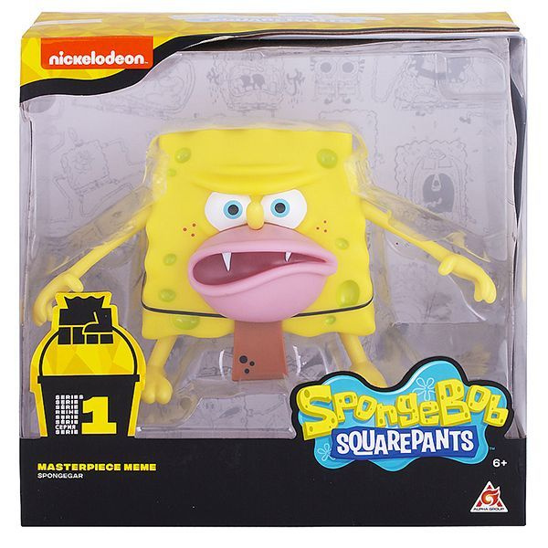 SpongeBob - Фигурка "Спанч Боб грубый" 20 см (мем коллекция) #1