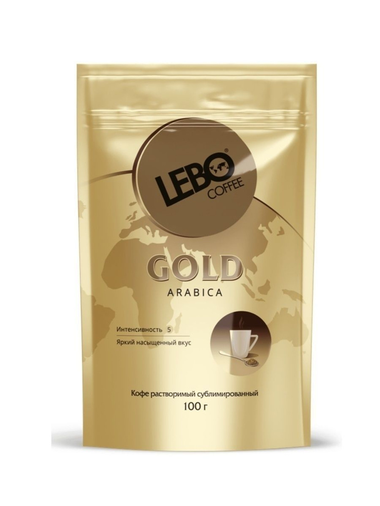 Кофе растворимый LEBO GOLD 100 грамм, пакет #1