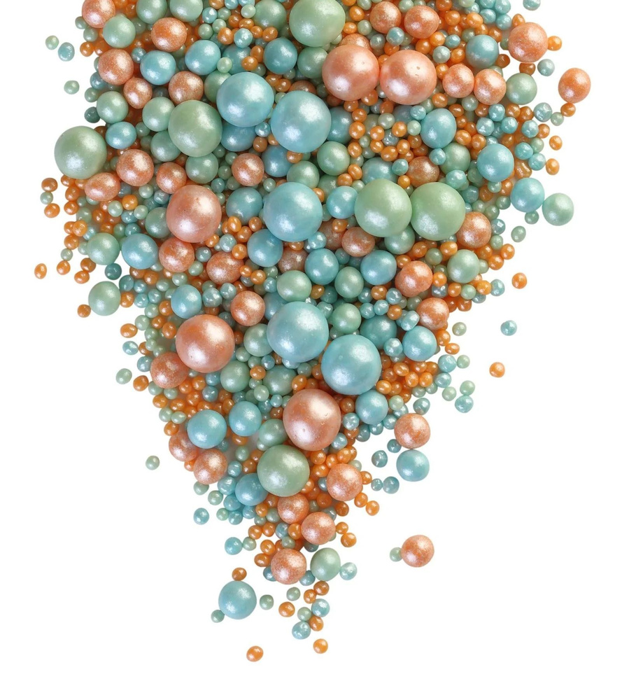 Посыпка кондитерская "Жемчуг" для украшения торта и выпечки / Драже зерновое в цветной кондитерской глазури, #1