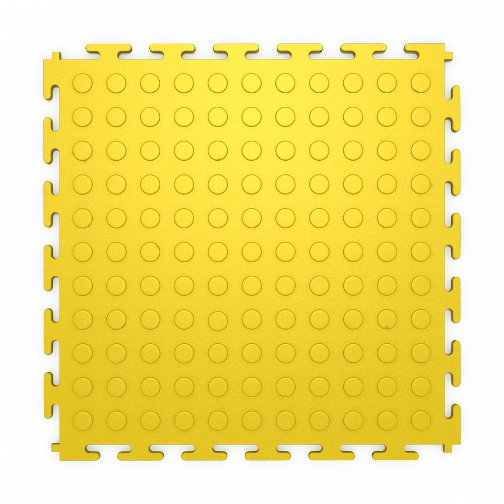 Плитка ПВХ модульная на пол 25х25 см LT mini yellow Coin PVC #1