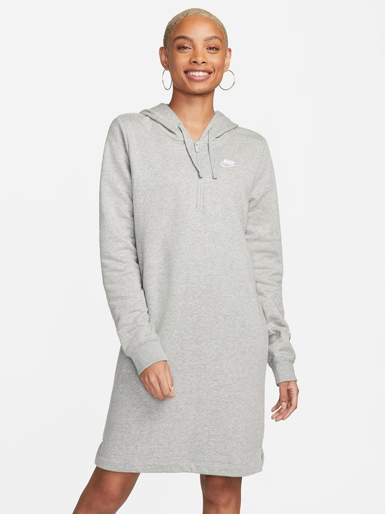 Nike W Nsw Club Flc Dress dk grey heather DQ6765 063. XL 48 50 48 50 OZON 879863652