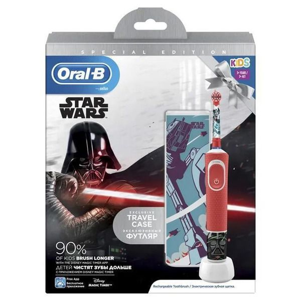 Зубная щетка Oral-B Star Wars D100.413.2K для детей с 3 лет электрическая с заряд устройством тип 3710/3757 #1