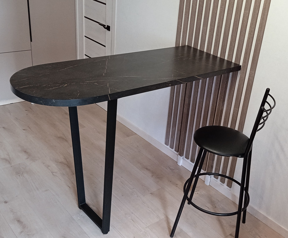 SVP-mebel Барный стол  Лофт-14 Черный каспий, 120х40х110 см #1