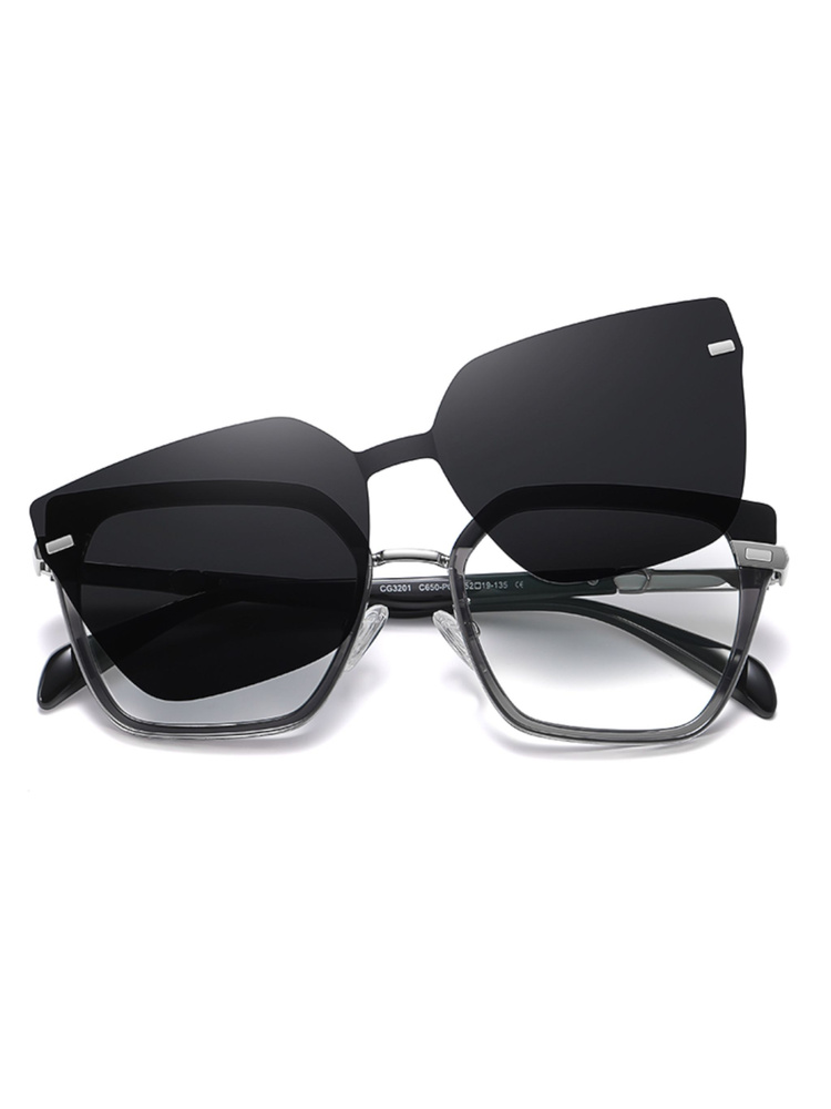 Солнцезащитные очки 2 в 1 DORIZORI CG3201 блю-блокеры плюс солнцезащитные линзы на магнитах женские на #1