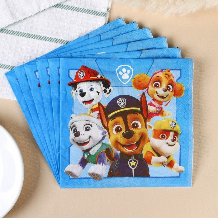 Paw Patrol Бумажные салфетки, 20 шт. #1