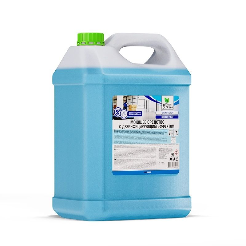 Моющее средство с дезинфицирующим эффектом "Disinfector" (концентрат) 5 кг. Clean&Green CG8006  #1