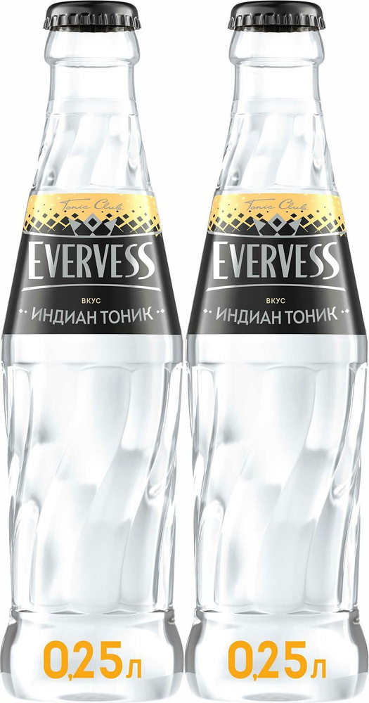 Газированный напиток Evervess тоник 0,25 л, комплект: 2 упаковки по 250 мл  #1