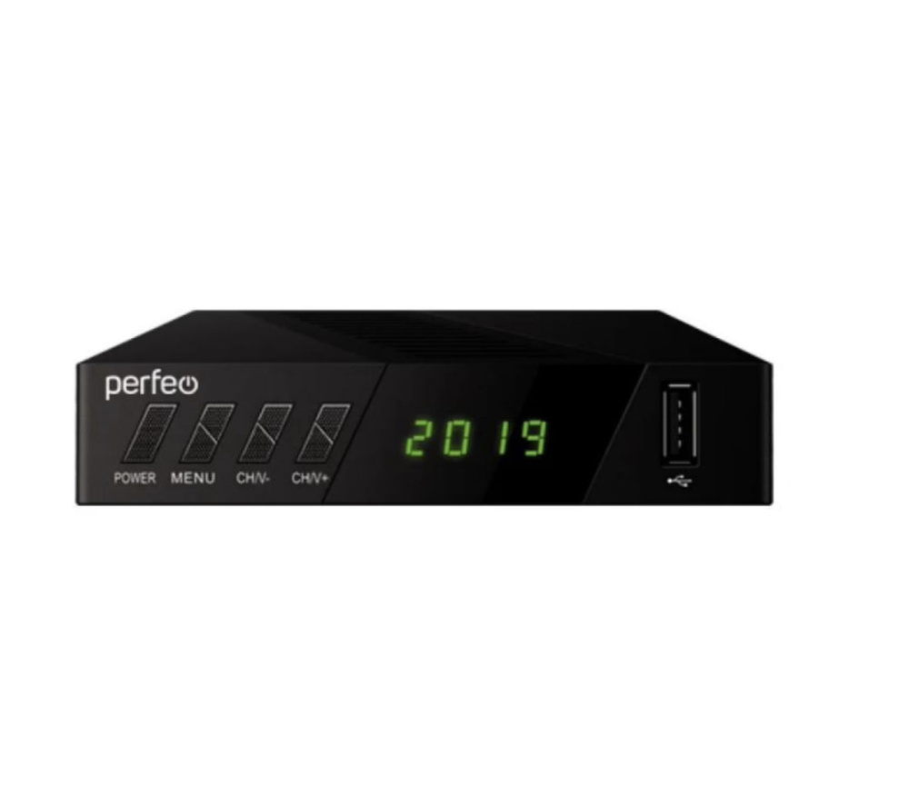 Perfeo ТВ-ресивер DVB-T2/C , черный, черный матовый #1