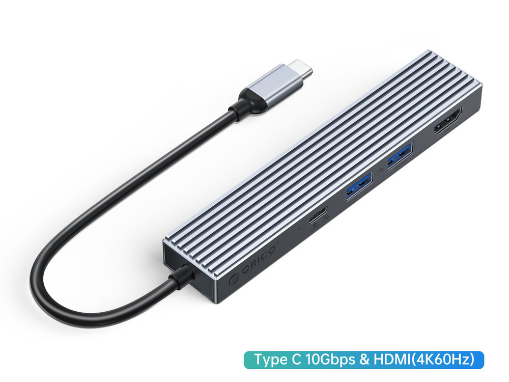 usb разветвитель ORICO EHF-2U1CH Type-C HUB, USB3.2 Gen2 USB2.0 PD100W HDMI(4K@60Hz), Совместимость с #1