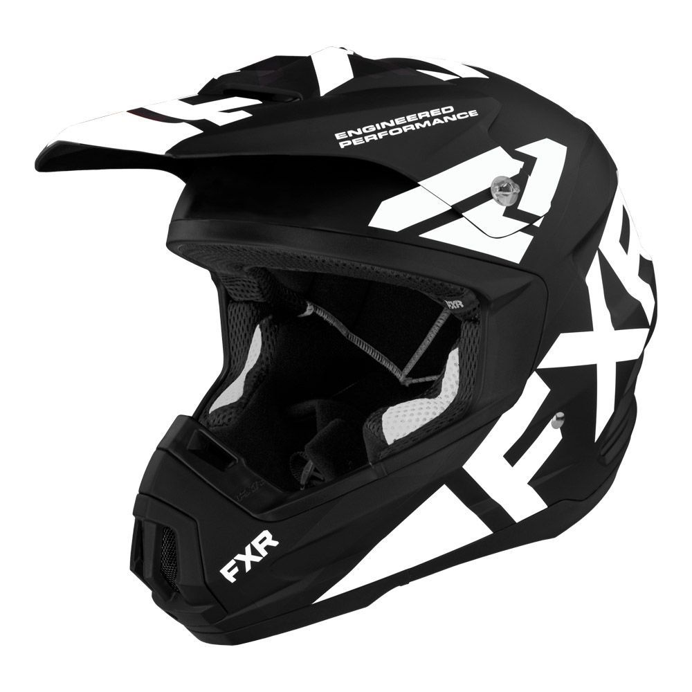 FXR Шлем для снегохода, цвет: черный, белый, размер: L #1