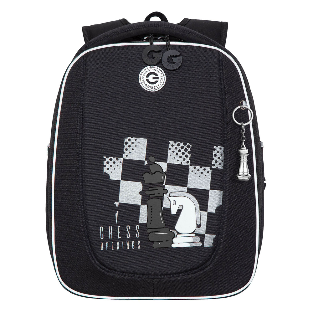 Рюкзак школьный Grizzly RAF-393-10 Шахматы #1