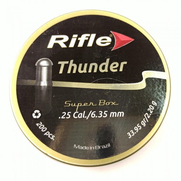 Пули для пневматики RIFLE Field Series Thunder 6,35 мм 2,20гр (200 шт) #1