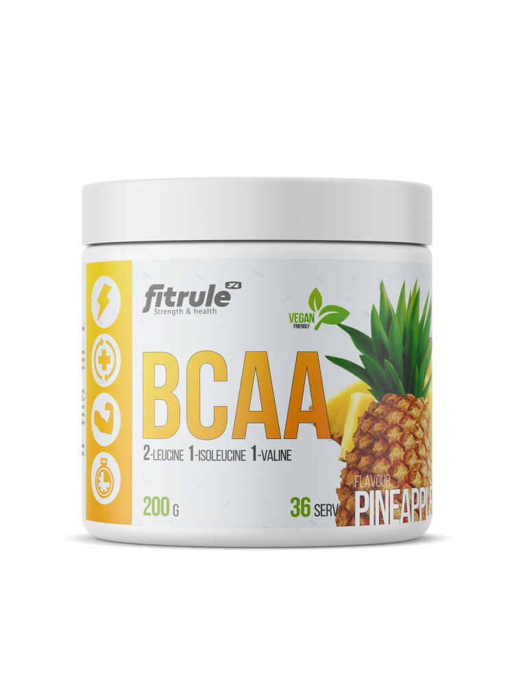 Fitrule BCAA., аминокислоты 200г (Ананас) #1