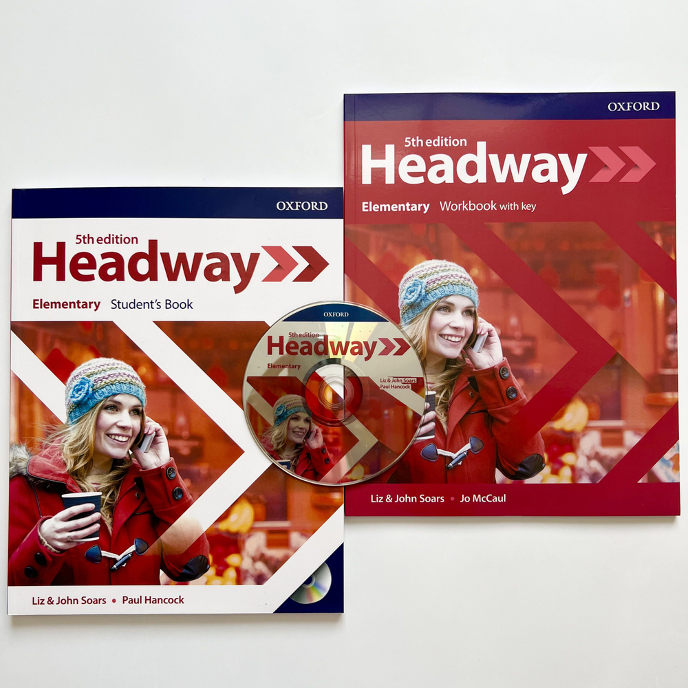 Headway Elementary 5-th edition Пятое издание Комплект Учебник+Тетрадь+CD |  Soars Joan - купить с доставкой по выгодным ценам в интернет-магазине OZON  (1036343940)