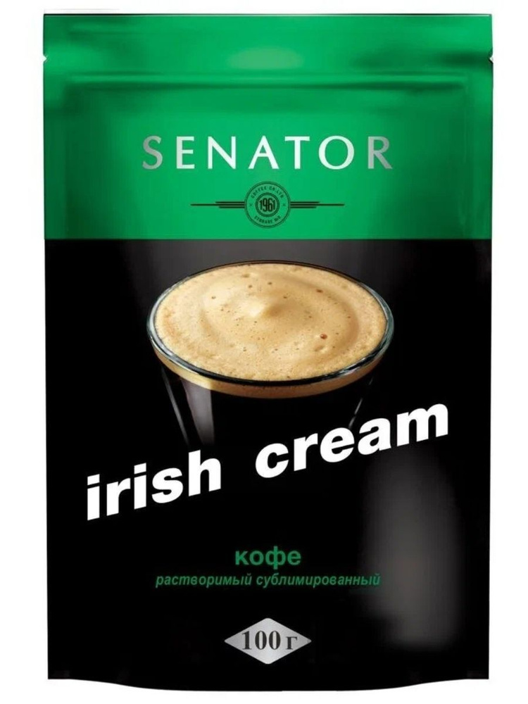 Кофе растворимый сублимированный SENATOR IRISH CREAM, 100 г #1