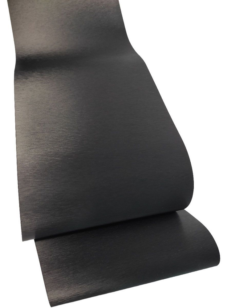 Черная виниловая пленка для автомобиля с эффектом шлифованного алюминия 152 х 30 см / Декор для оклейки #1
