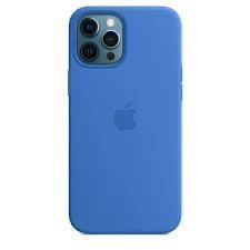 Чехол-накладка для iPhone 12, 12 Pro / Silicone Case MagSafe / Capri Blue / Цветная анимация  #1