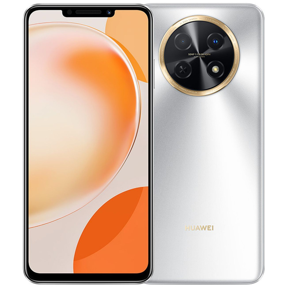 HUAWEI Смартфон nova Y91 8/128GB Moonlight Silver (STG-LX1) 8/128 ГБ, серебристый  #1