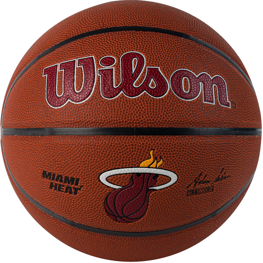 Мяч баскетбольный Wilson NBA MIAMI HEAT WTB3100XBMIA, размер 7 #1