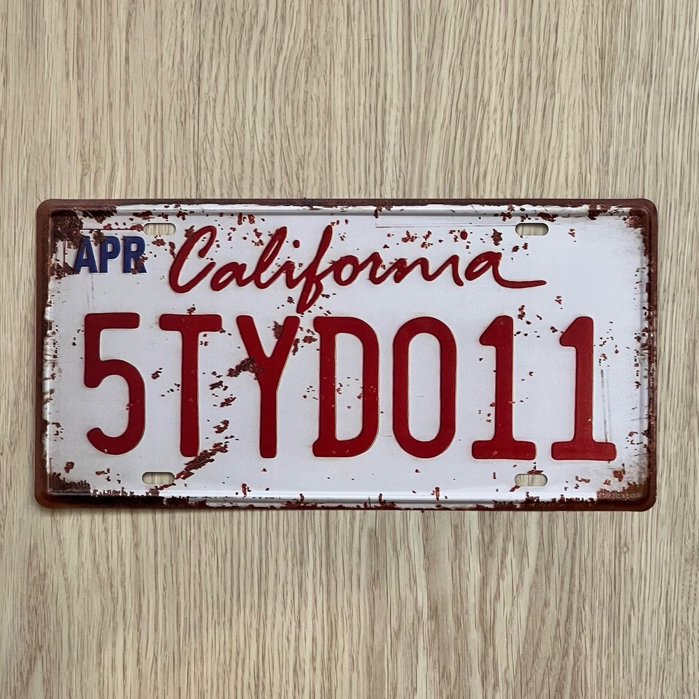 Декоративный номерной знак California 5TYD011 #1