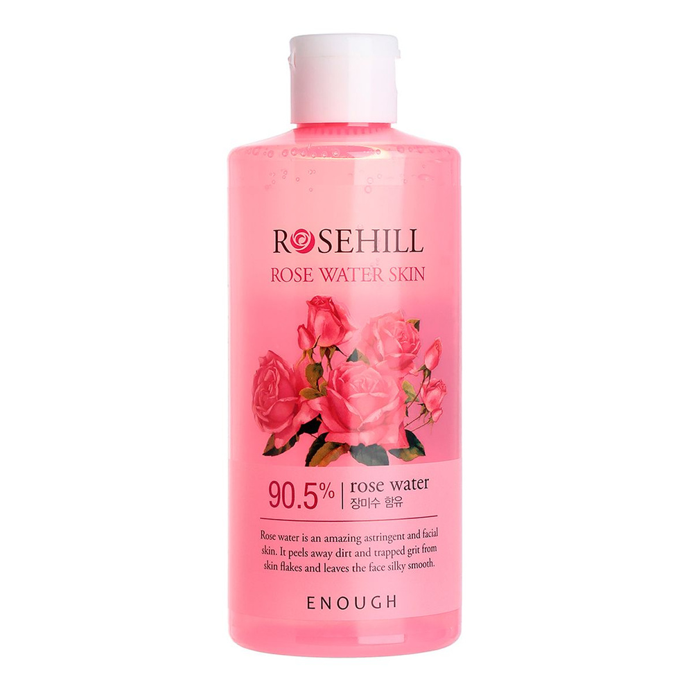 Enough Увлажняющий, успокаивающий тонер для лица с розовой водой для сияния кожи Rosehill Rose Water #1