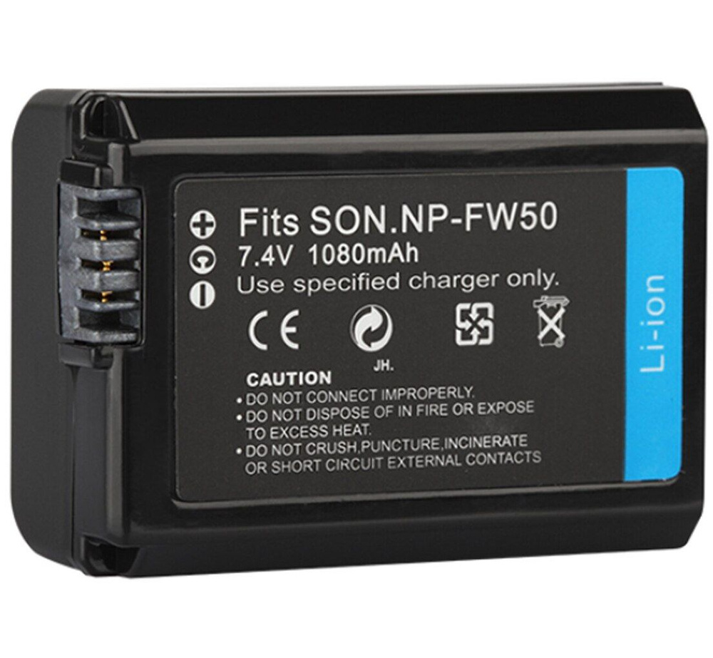 Аккумулятор для камеры Sony (NP-FW50) Alpha A7, A6000, A7R, SLT-A37, NEX-7, NEX-6  #1
