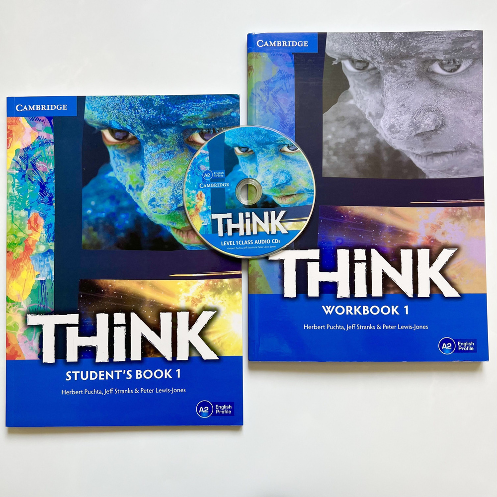 Think 1.ПОЛНЫЙ КОМПЛЕКТ:Student's Book and Workbook (учебник + рабочая тетрадь)+CD диск | Herbert Puchta #1