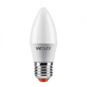 Светодиодная LED лампа Wolta лампа свеча C37 E27 7,5W(625Lm) 3000K 2K 100X37 25YC7.5E27 (упаковка 10 #1