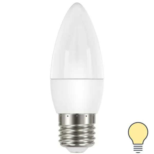 Лампа светодиодная Lexman Candle E27 175-250 В 6.5 Вт белая 600 лм теплый белый свет  #1