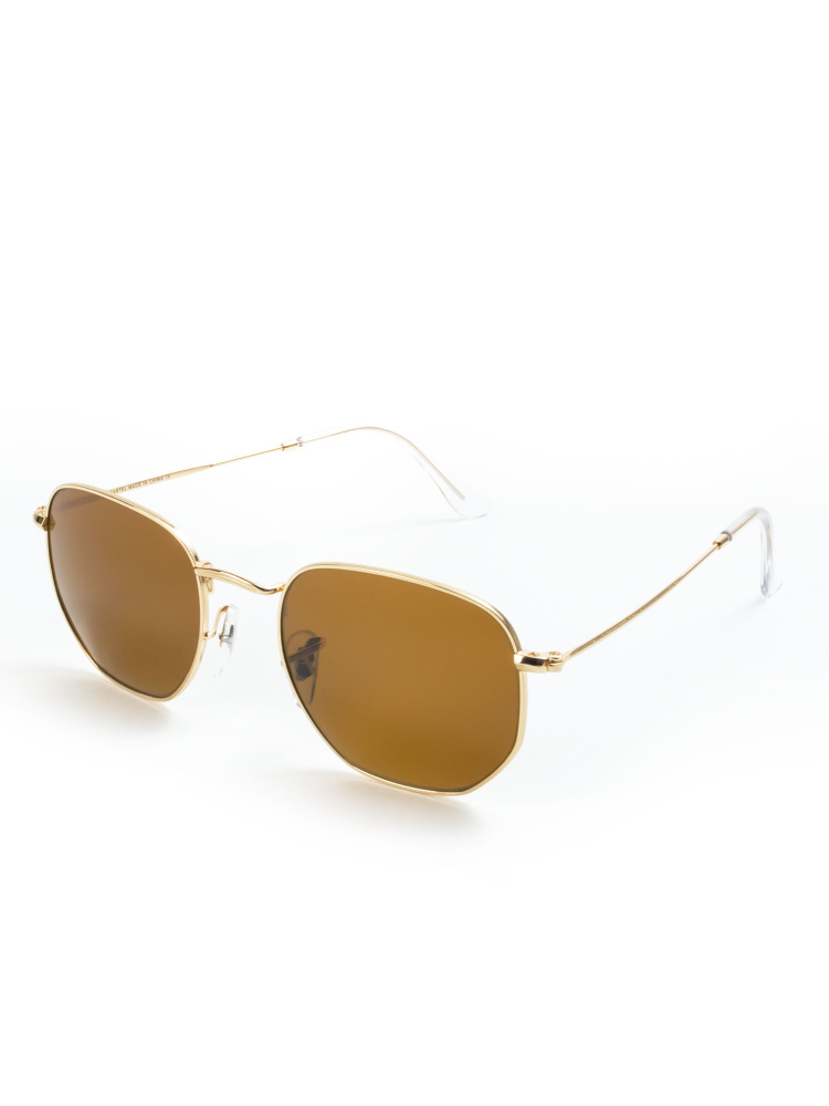 KAR-Aviators HEXAGONAL Brown /очки авиатор/Очки солнцезащитные женские /очки солнце защитные мужские/солнечные #1