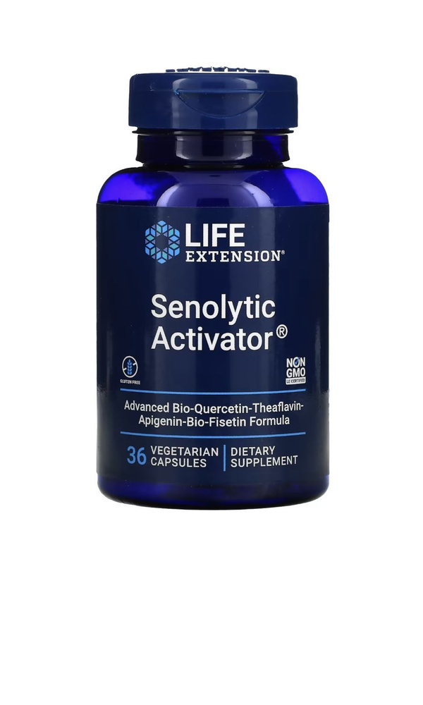 Сенолитический Активатор с Биокверцетином, Теафлавином и Апигенином LIFE EXTENSION Senolytic Activator #1