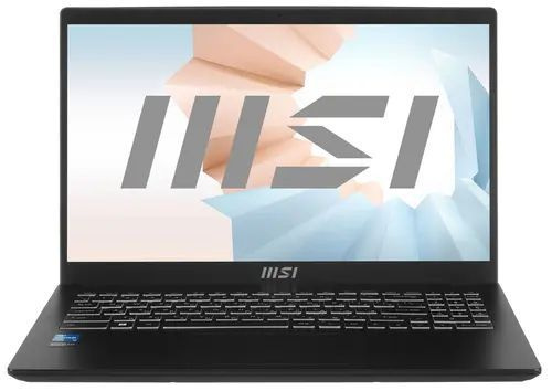 MSI 15.6" Ноутбук MSI Modern 15 B12M-211RU черный Ноутбук 15.6", Intel Core i3-1215U, RAM 8 ГБ, SSD 256 #1