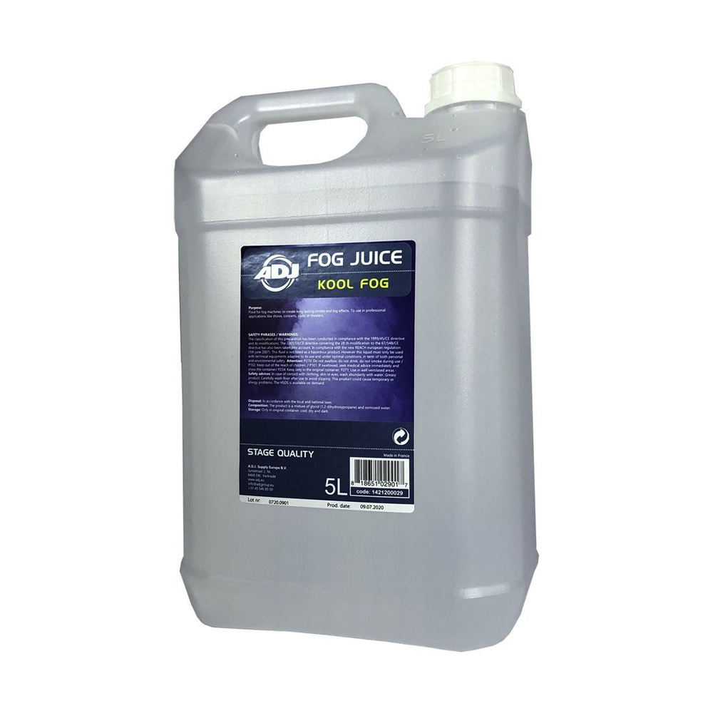 ADJ Kool Fog 5l - дым жидкость для генераторов тяжелого дыма 5 литров  #1
