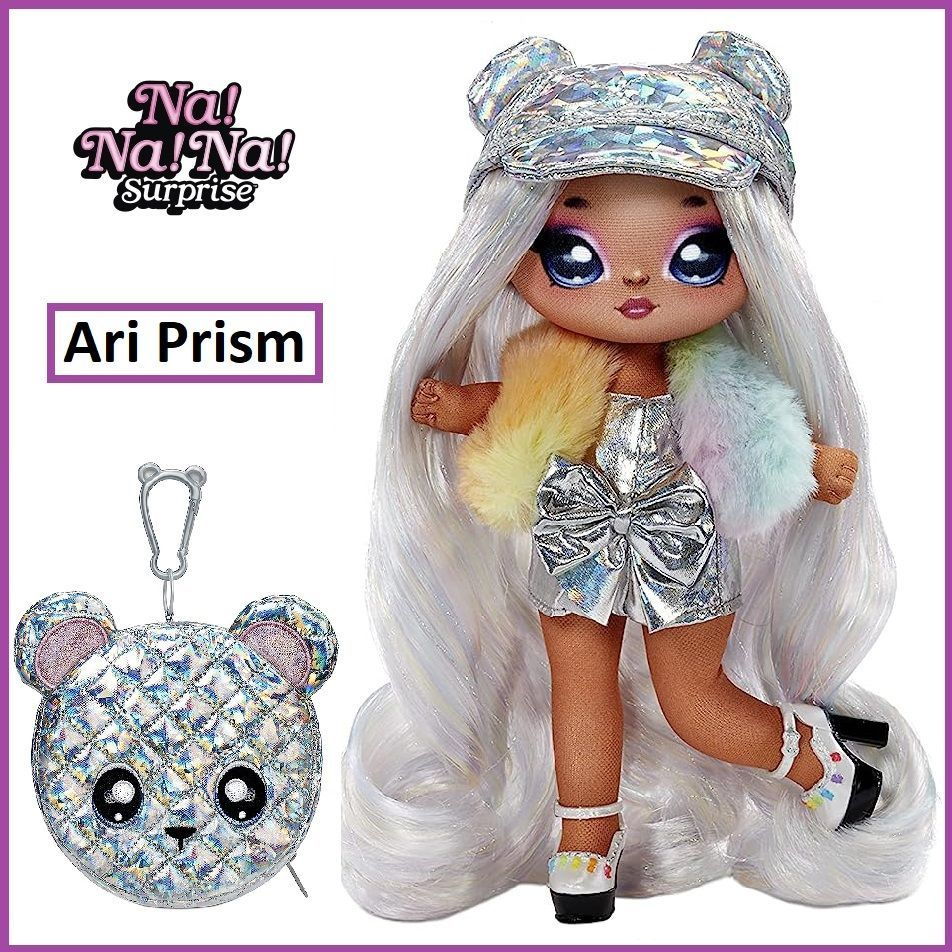 Кукла мягкая Na!Na!Na! Surprise Glam серия 1 - Ari Prism 19 см с сумочкой 575399 MGA Entertainment  #1