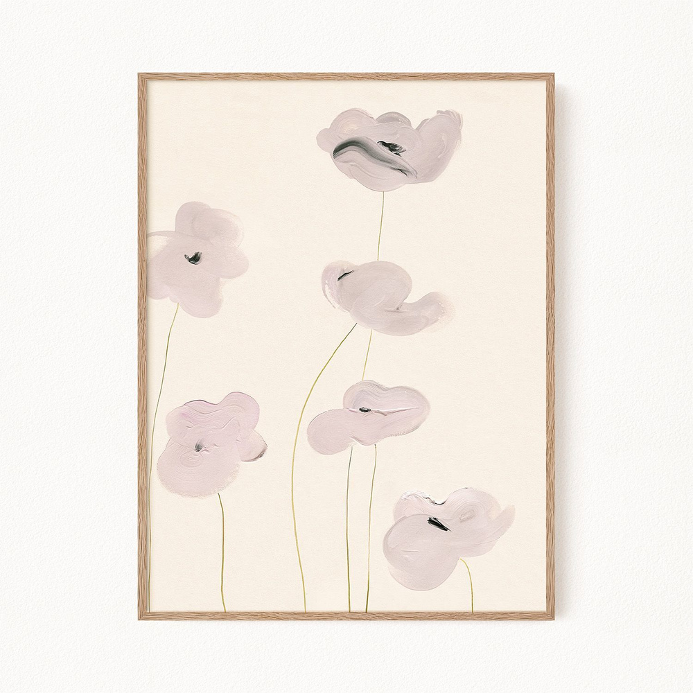Постер с цветами "White Flowers", 30х40 см #1