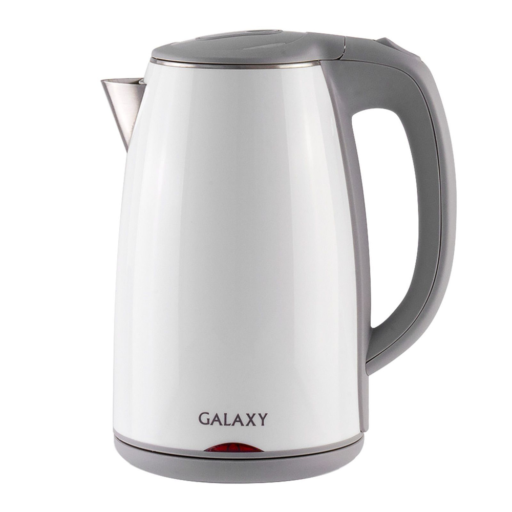 Чайник с двойными стенками GALAXY GL0307 БЕЛЫЙ (2000Вт, 1,7л) / для кухни / отличный подарок  #1