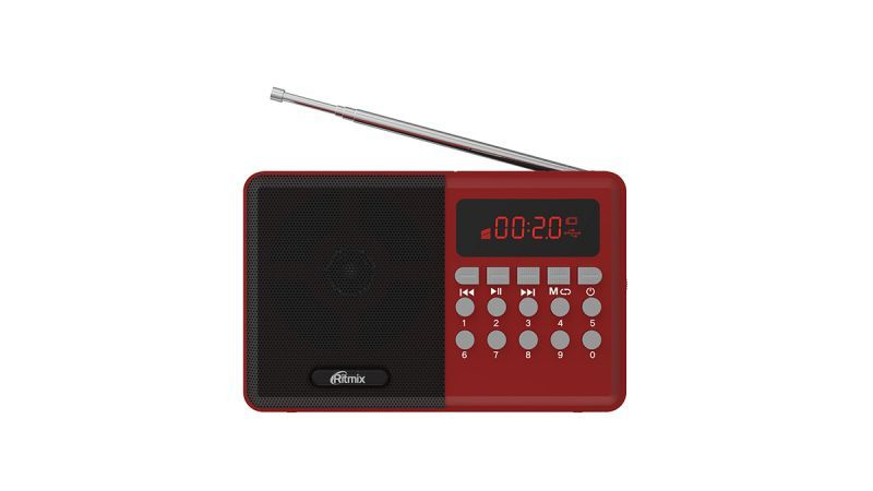 Радиоприемник RITMIX RPR-002 RED, Bluetooth, с цифровым тюнером #1